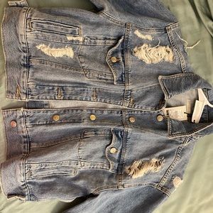 Topshop ripped jacket nwt